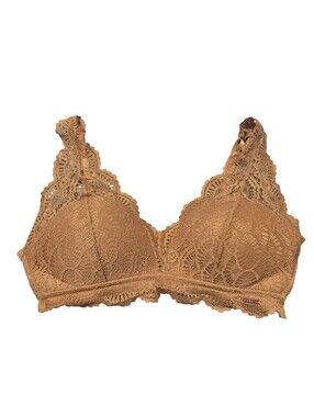 38C Danskin Intimates Lace Bralette | Camel Tan Wireless Bra